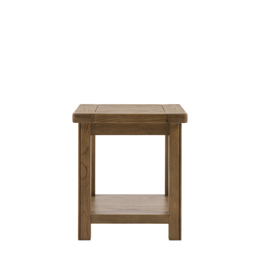 Hardwick Side Table 500x500x550mm – Light Wood