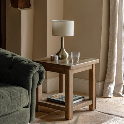 Hardwick Side Table 500x500x550mm – Light Wood