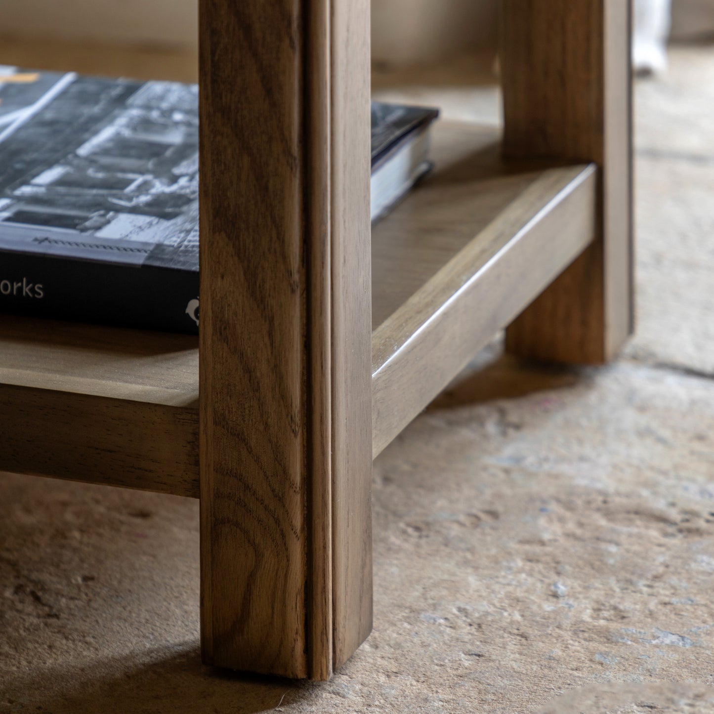 Hardwick Side Table 500x500x550mm – Light Wood