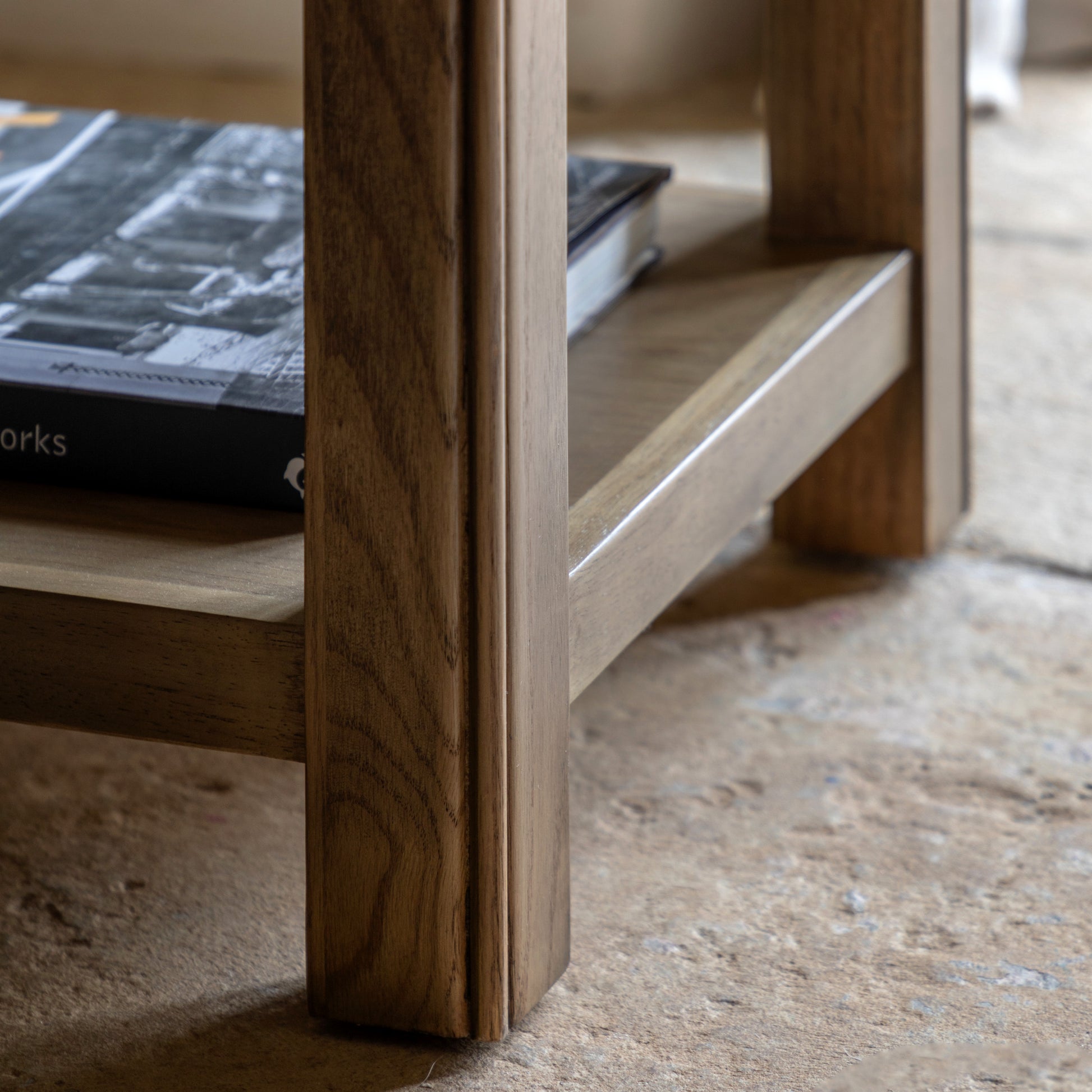 Hardwick Side Table 500x500x550mm – Light Wood