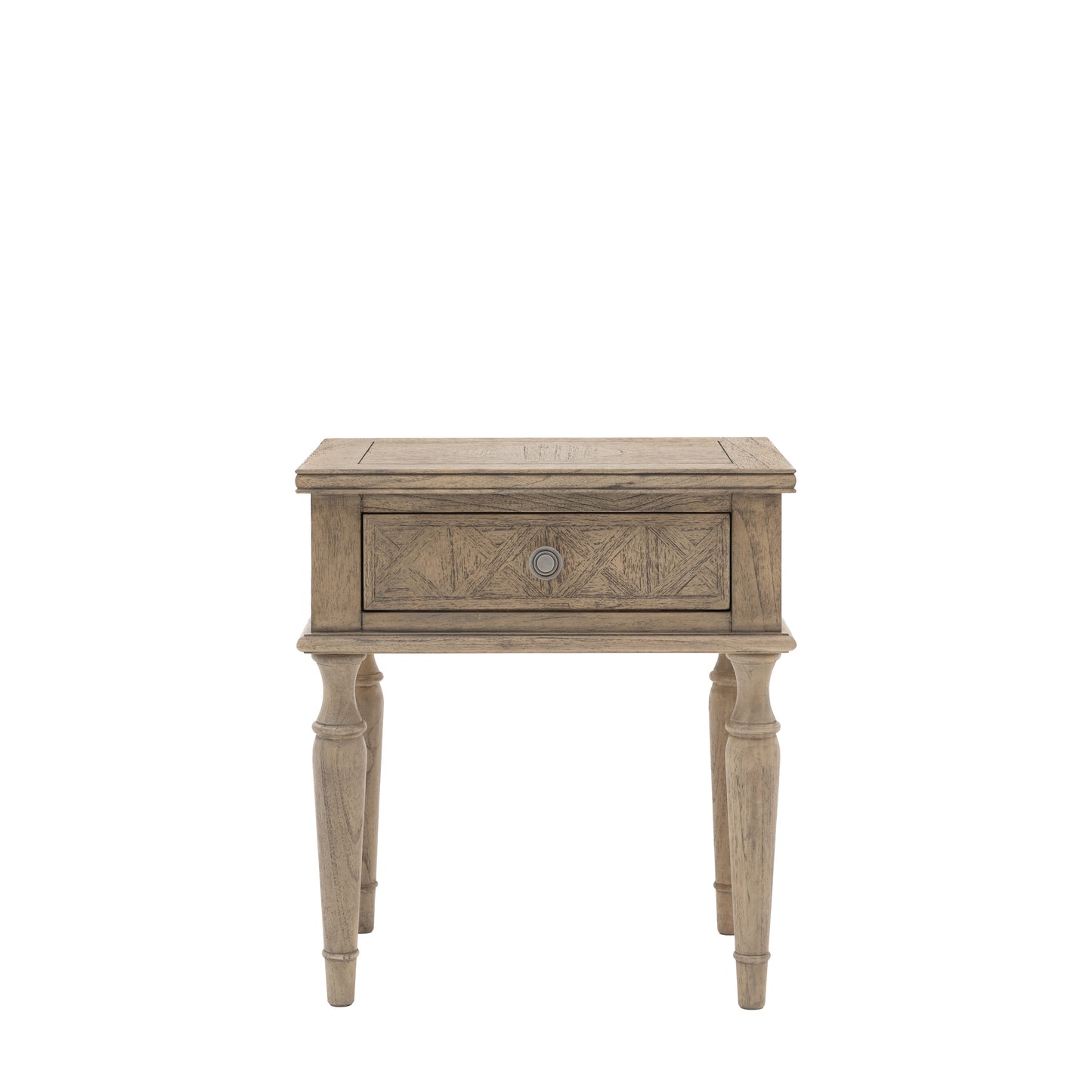 Rustique 1 Drawer Side Table 500x400x550mm – Natural
