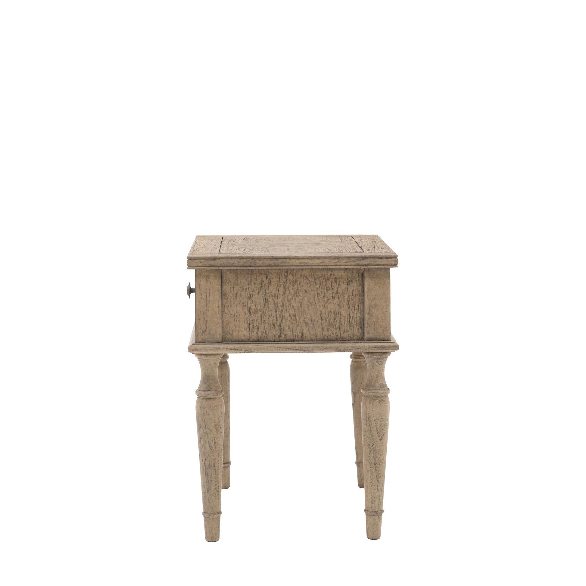 Rustique 1 Drawer Side Table 500x400x550mm – Natural