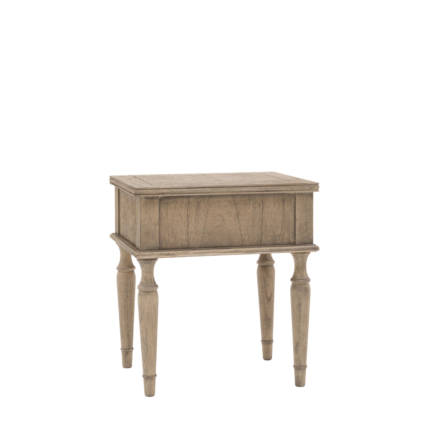 Rustique 1 Drawer Side Table 500x400x550mm – Natural