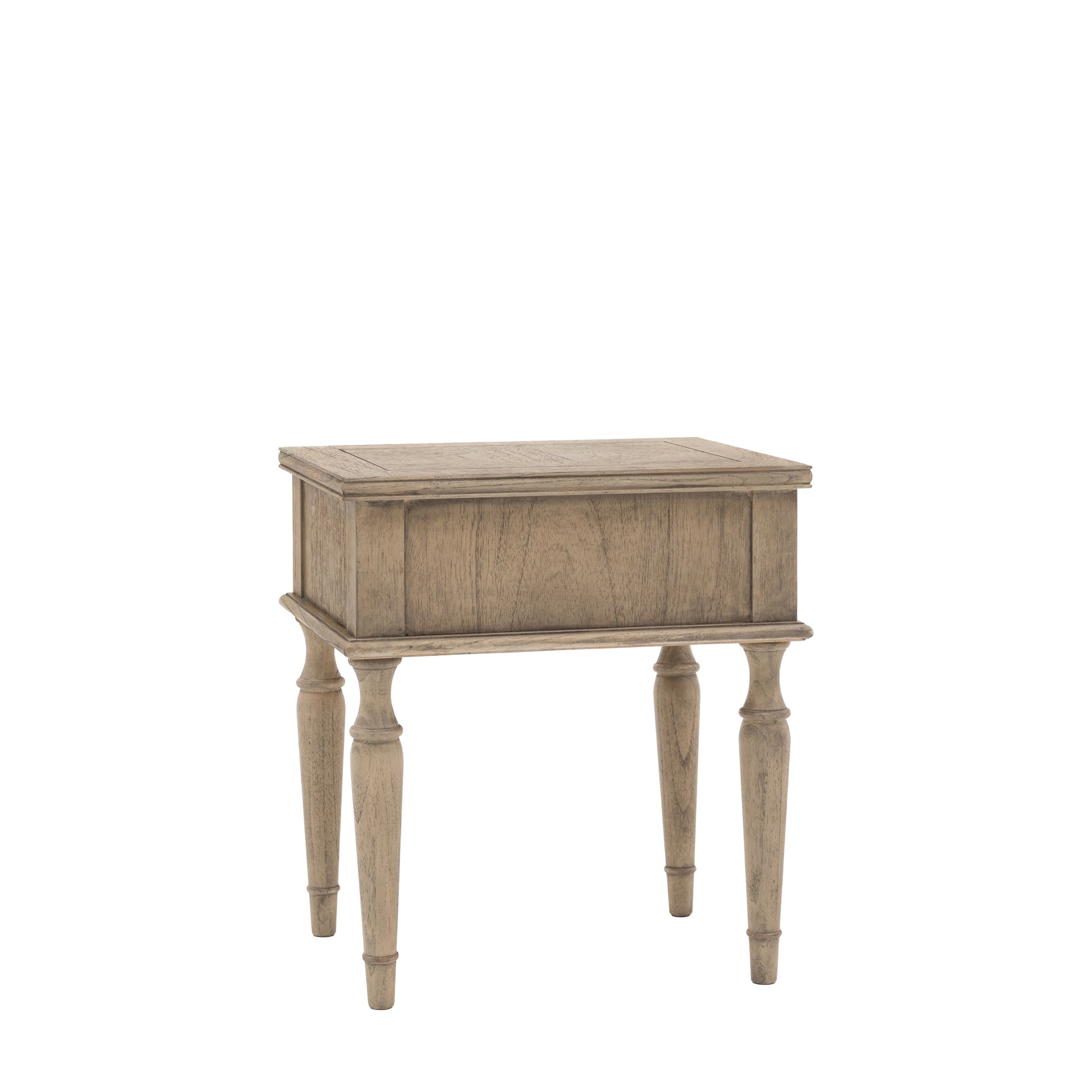 Rustique 1 Drawer Side Table 500x400x550mm – Natural