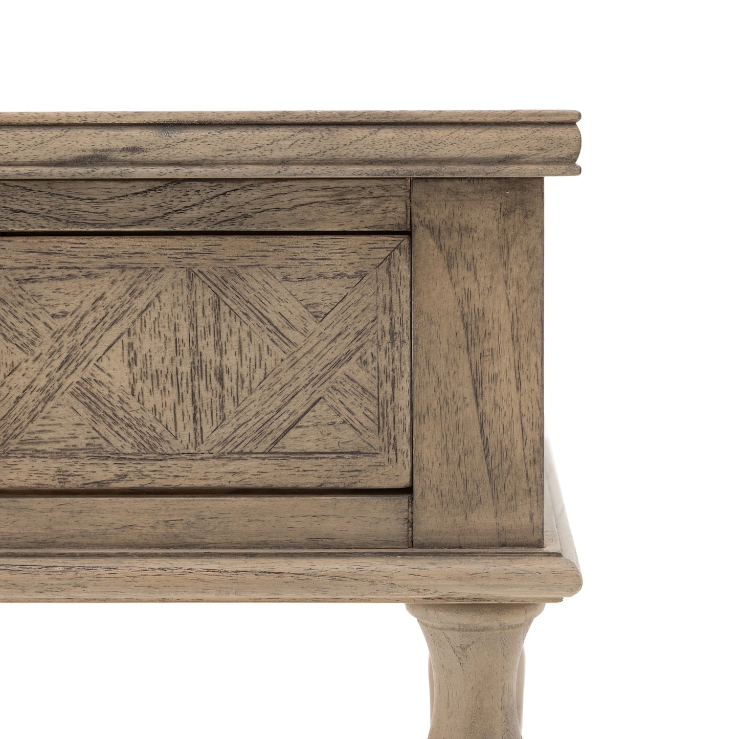 Rustique 1 Drawer Side Table 500x400x550mm – Natural