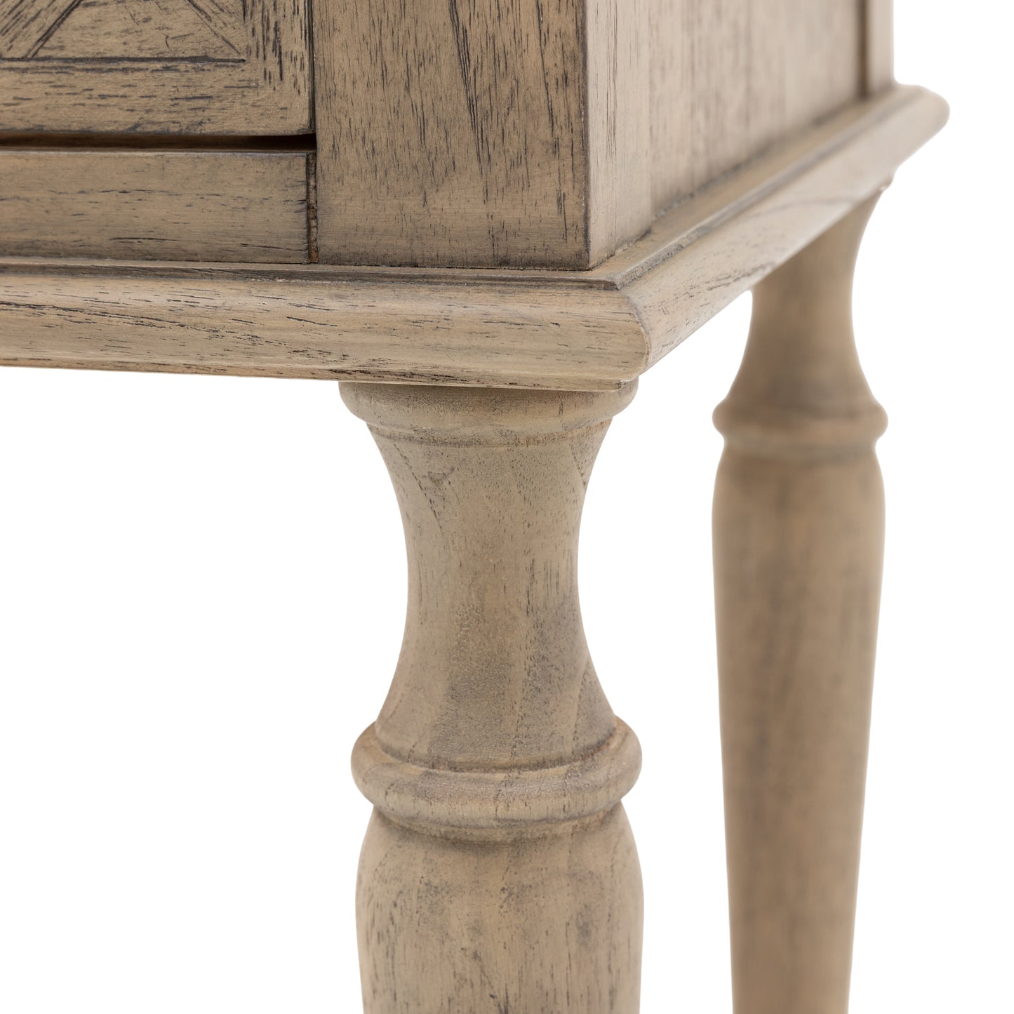 Rustique 1 Drawer Side Table 500x400x550mm – Natural