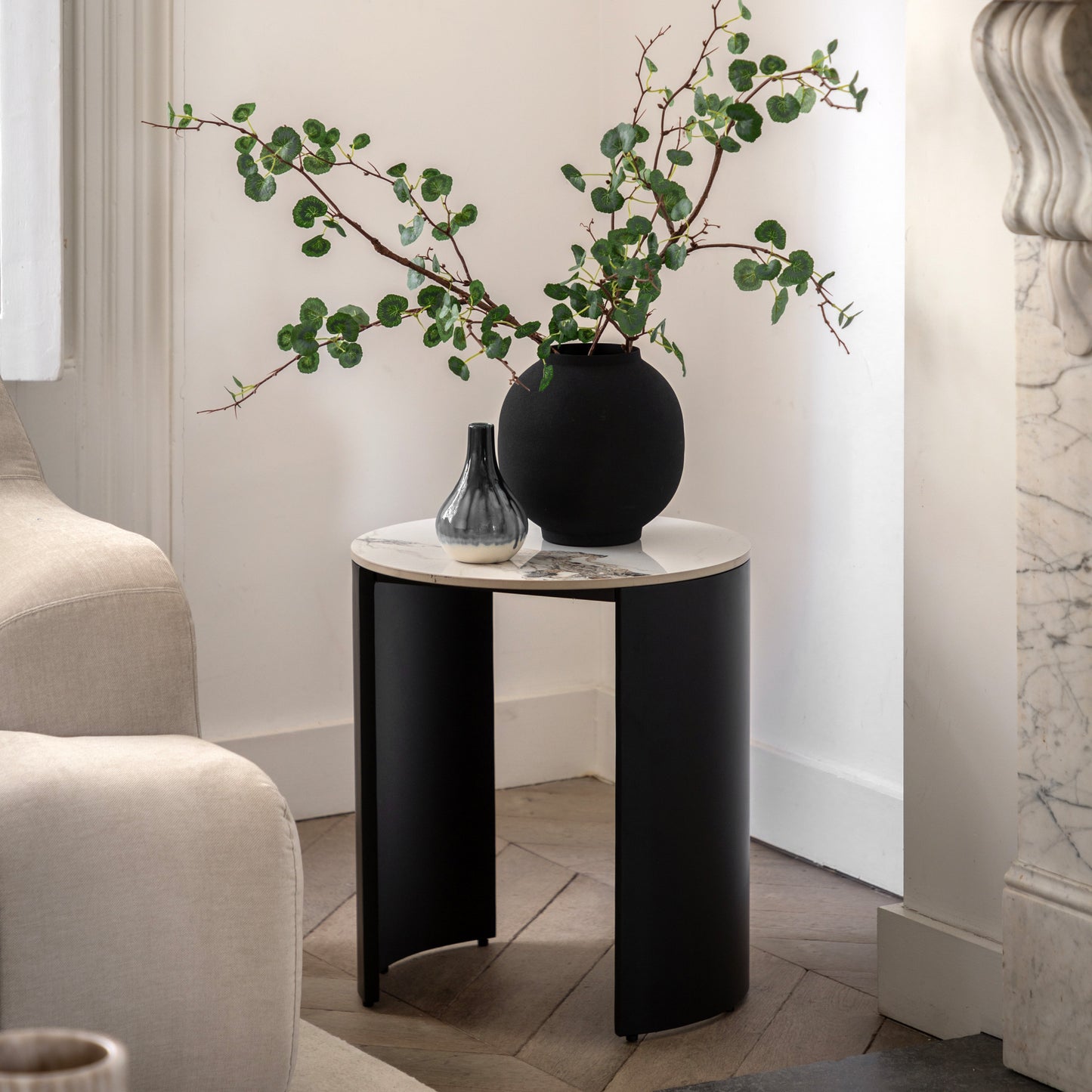 Marzio Side Table – Black
