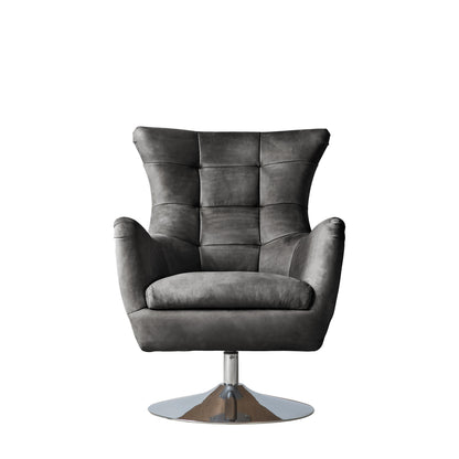 Bristol Swivel Chair Antique Ebony 700x810x950mm – Black