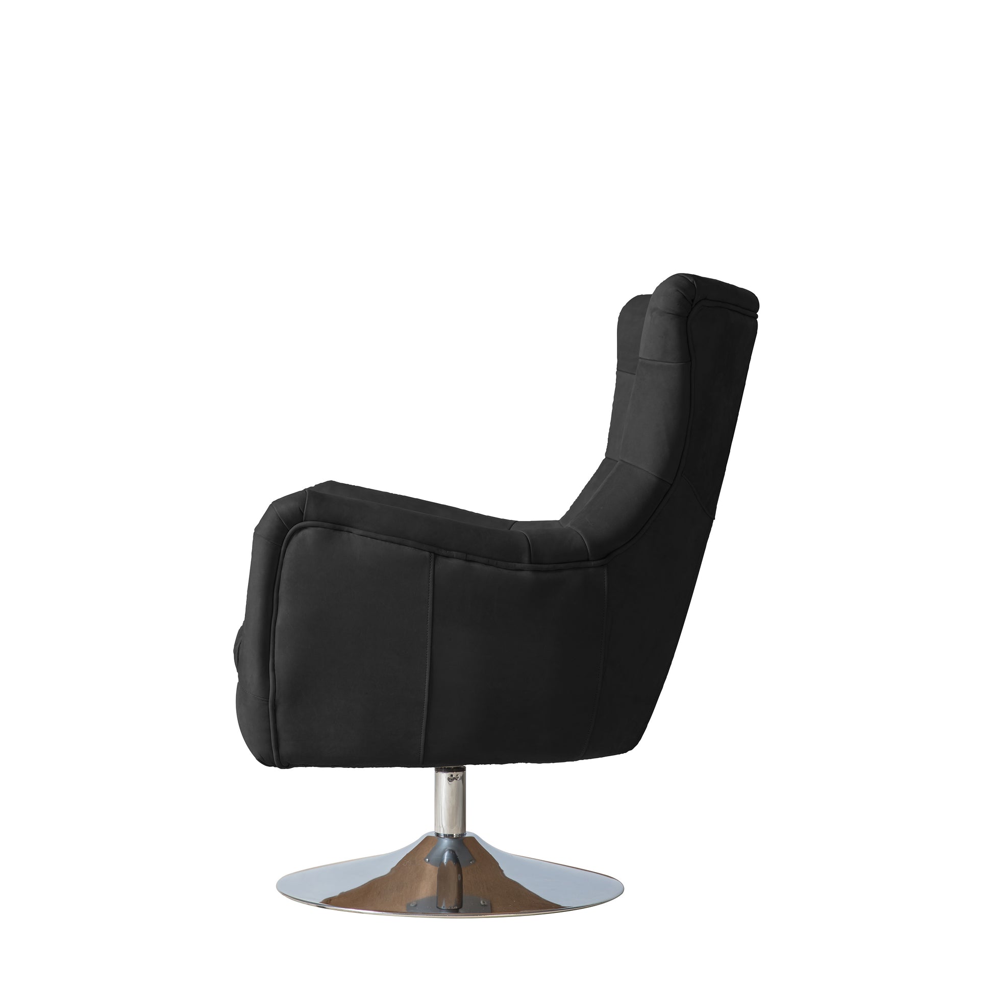 Bristol Swivel Chair Antique Ebony 700x810x950mm – Black