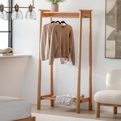 Wycombe Open Wardrobe – Light Wood