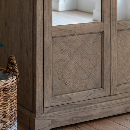 Rustique 2 Mirror Door Wardrobe – Natural Glass – 2 Doors (view 3)