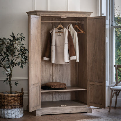Rustique 2 Mirror Door Wardrobe – Natural Glass – 2 Doors (view 5)
