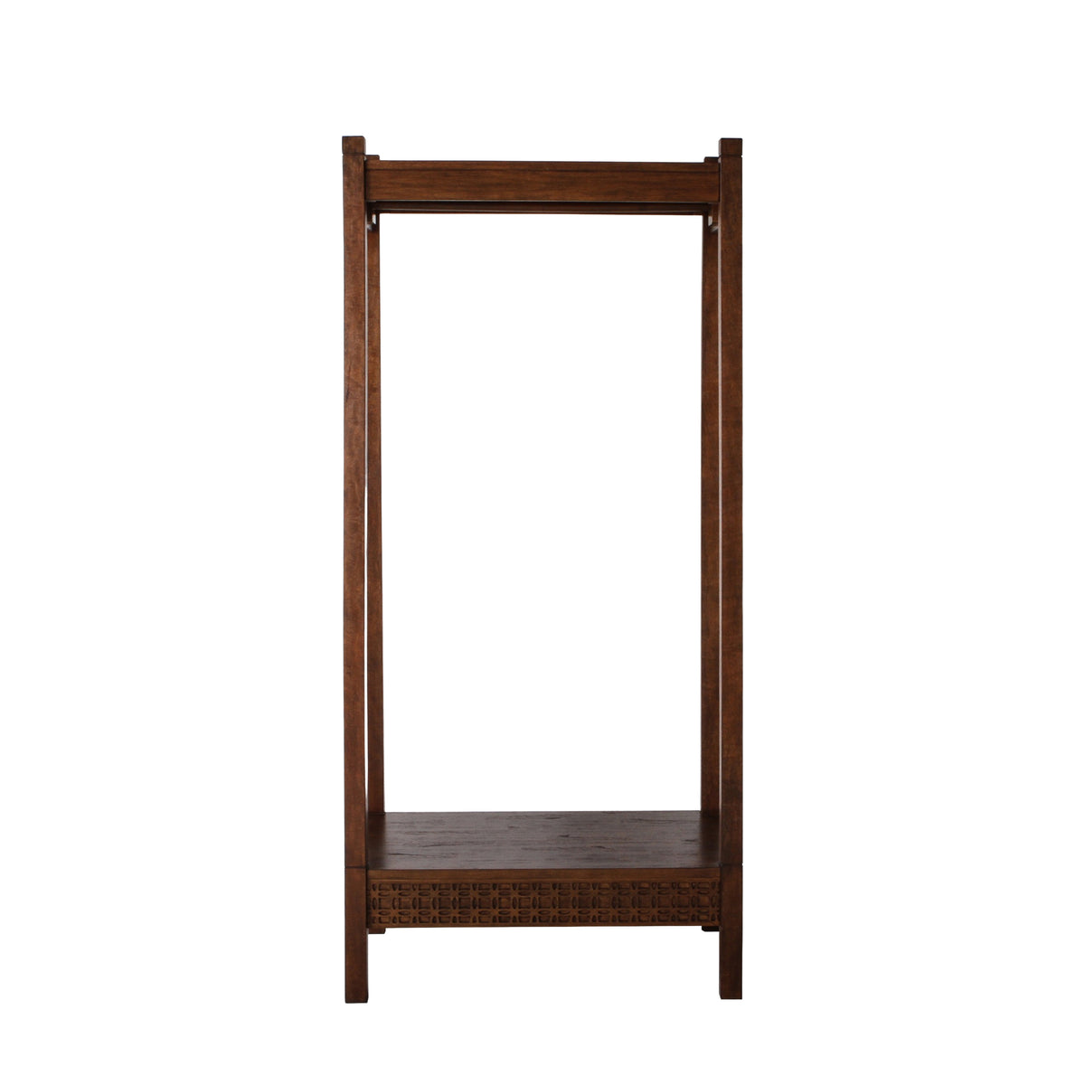 Boho Retreat Open Wardrobe – Brown Mango – Hanging Rail