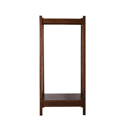 Boho Retreat Open Wardrobe – Brown Mango – Hanging Rail
