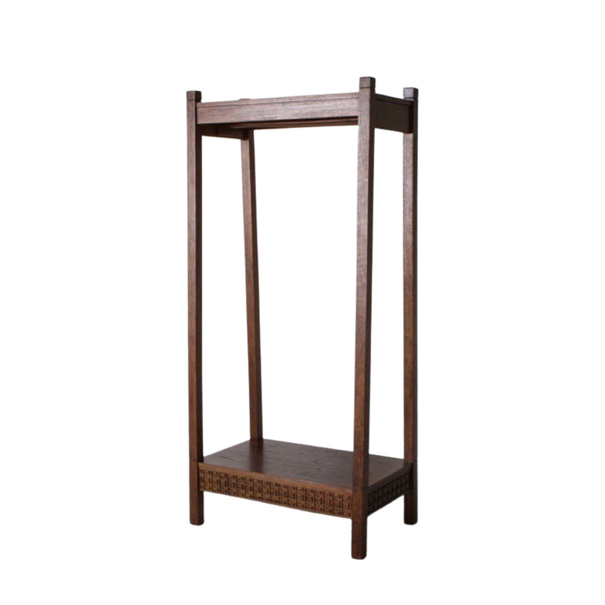 Boho Retreat Open Wardrobe – Brown Mango – Hanging Rail (view 5)