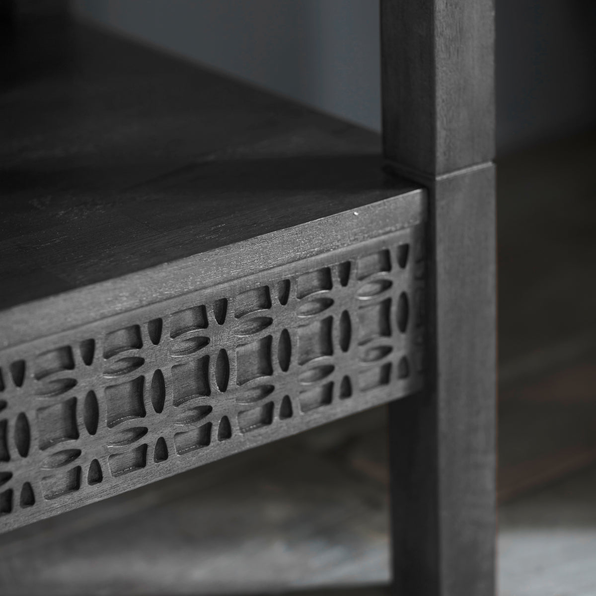 Boho Boutique Open Wardrobe – Black Mango – Hanging Rail (view 3)