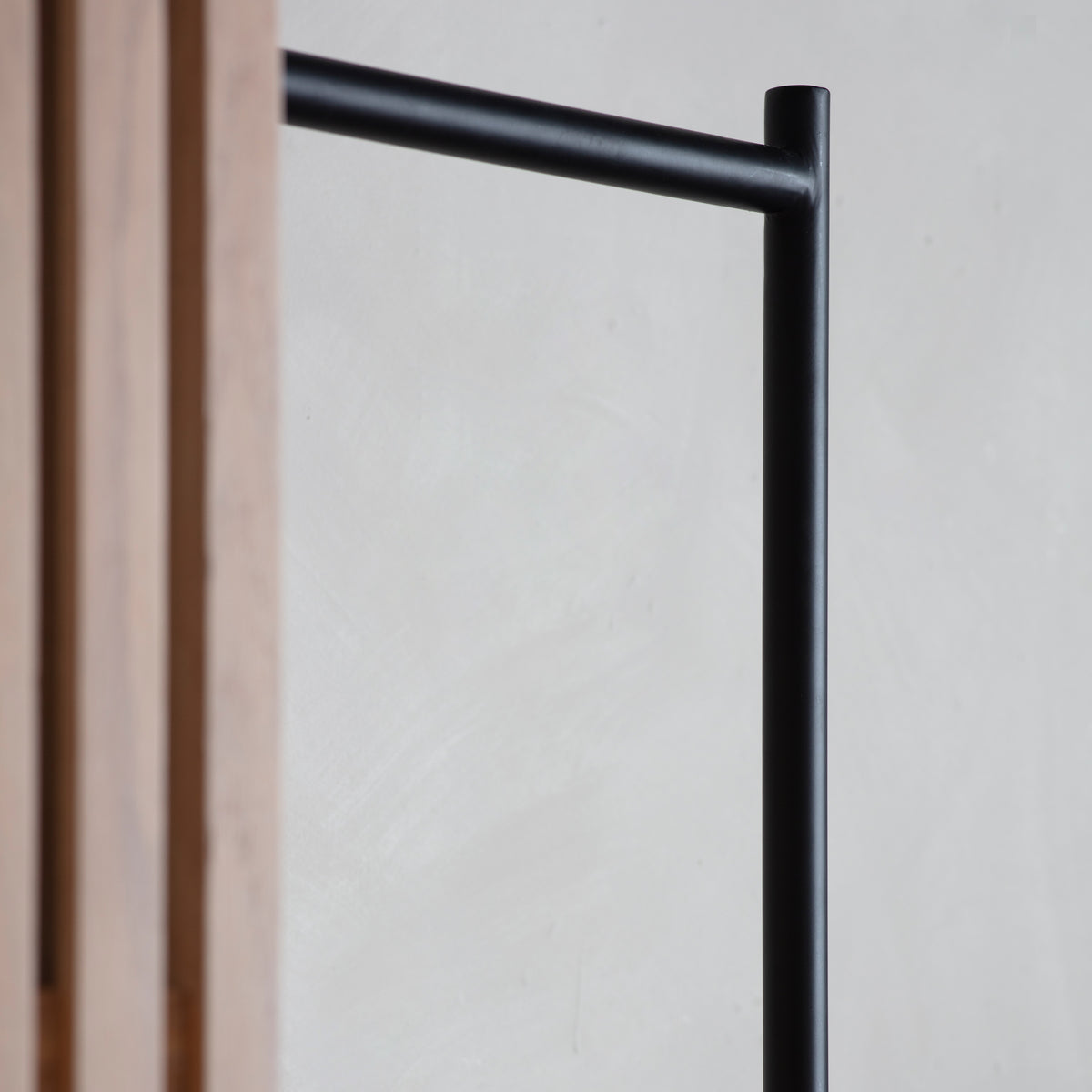 Okayama Open Wardrobe – Natural Oak – 5 Shelves / Hanging Rail (view 4)