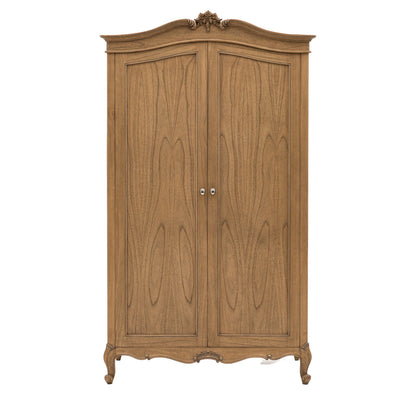Chic 2 Door Wardrobe Weathered – Light Wood Mindi Ash – 2 Doors