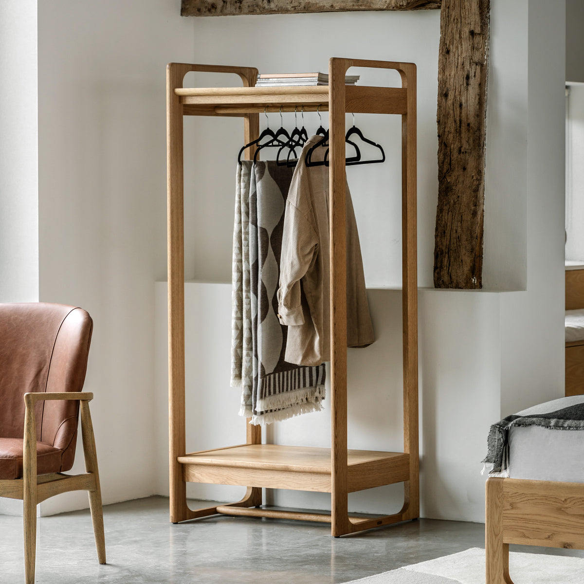 Craft Open Wardrobe Natural – Natural Oak – Wardrobe (view 2)