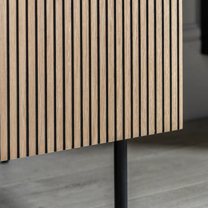 Hyland 2 Door Wardrobe – Black MDF – 1 Shelf / Hanging Rail (view 4)