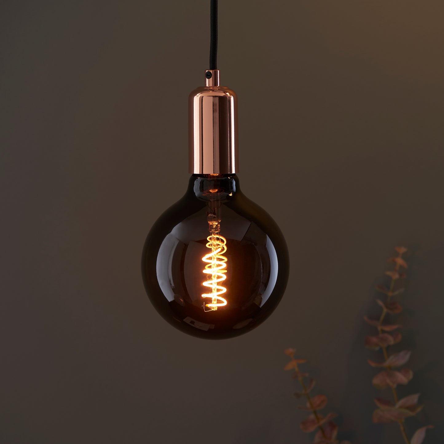 Spiral 4W LED E27 Smoked Warm White 170x125mm – Gold