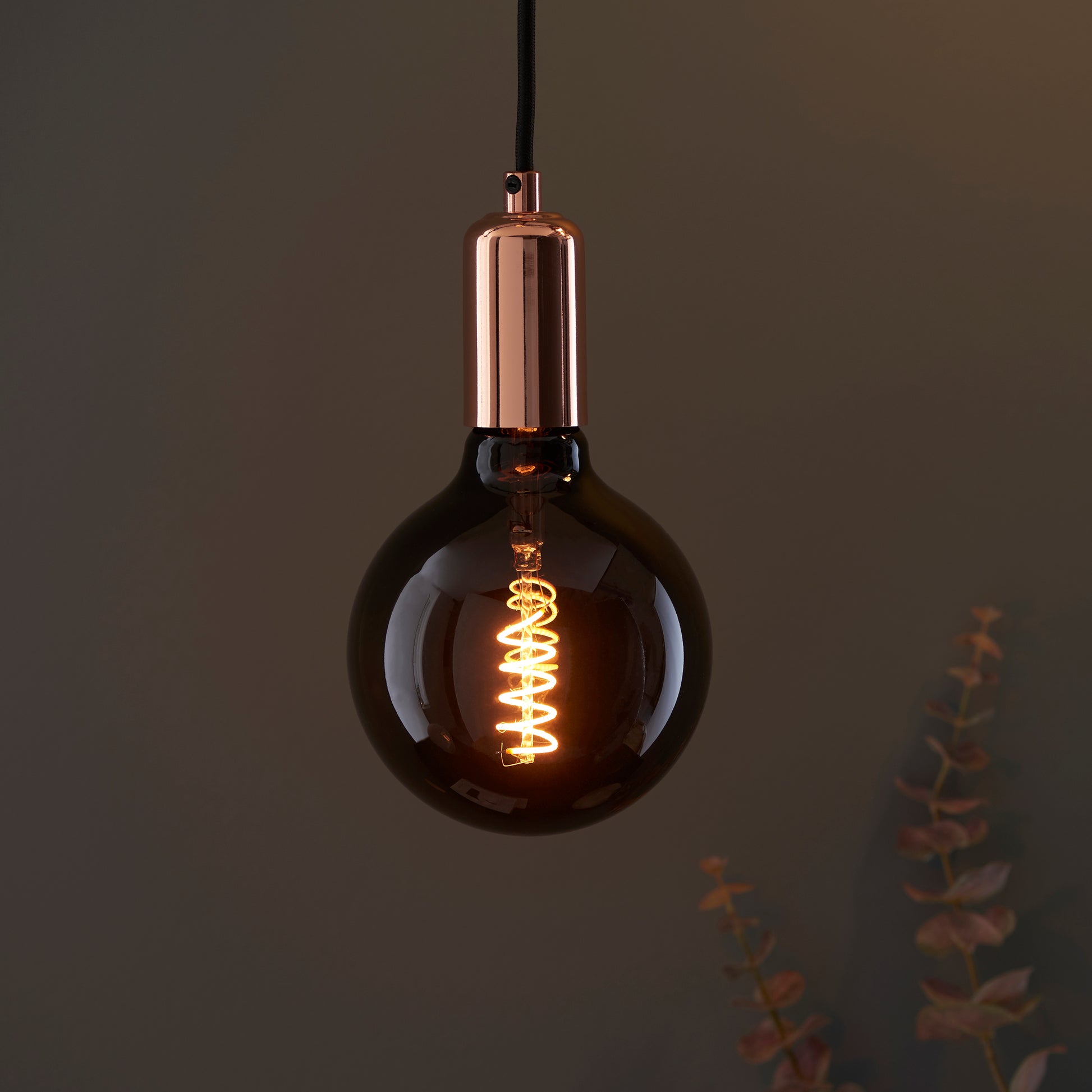 Spiral 4W LED E27 Smoked Warm White 170x125mm – Gold