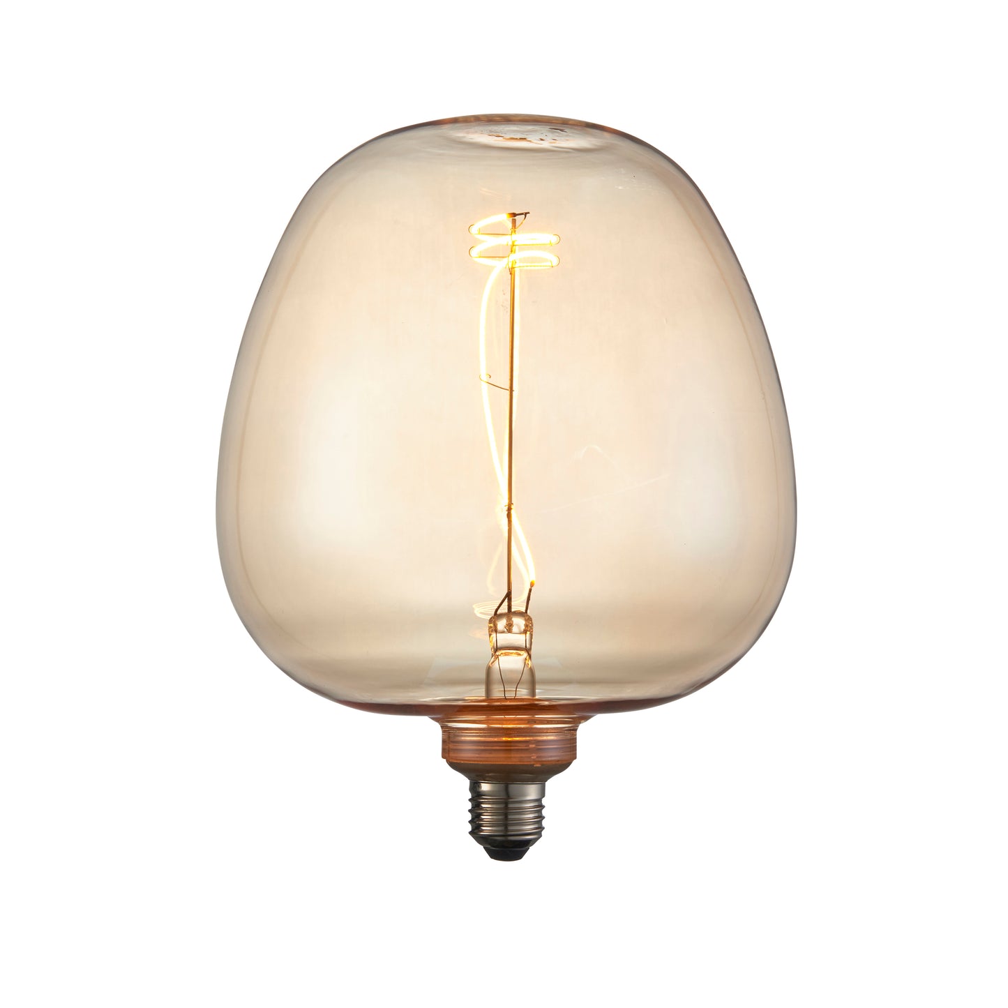 Swirl 4W LED E27 Amber Warm White 242x190mm – Grey