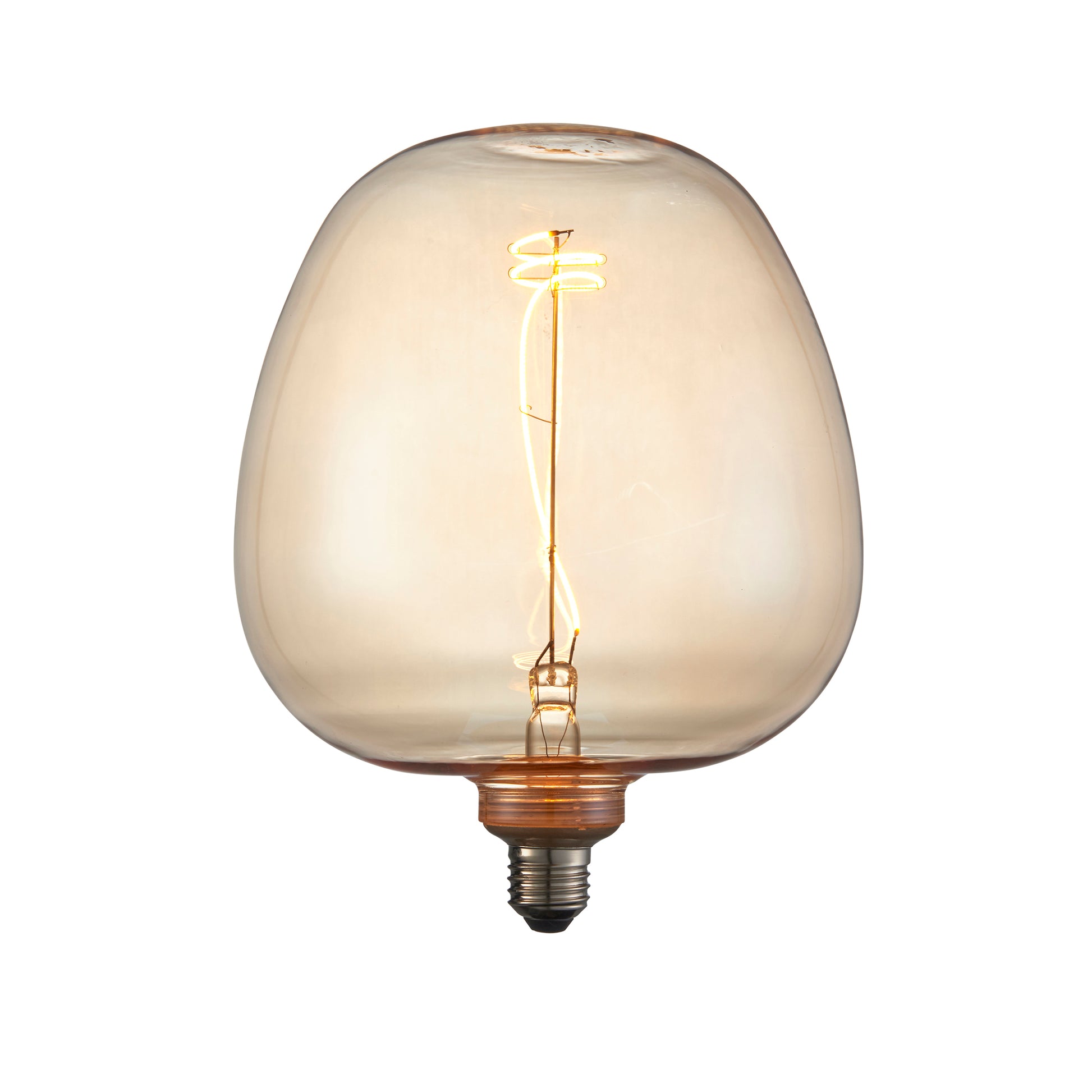 Swirl 4W LED E27 Amber Warm White 242x190mm – Grey