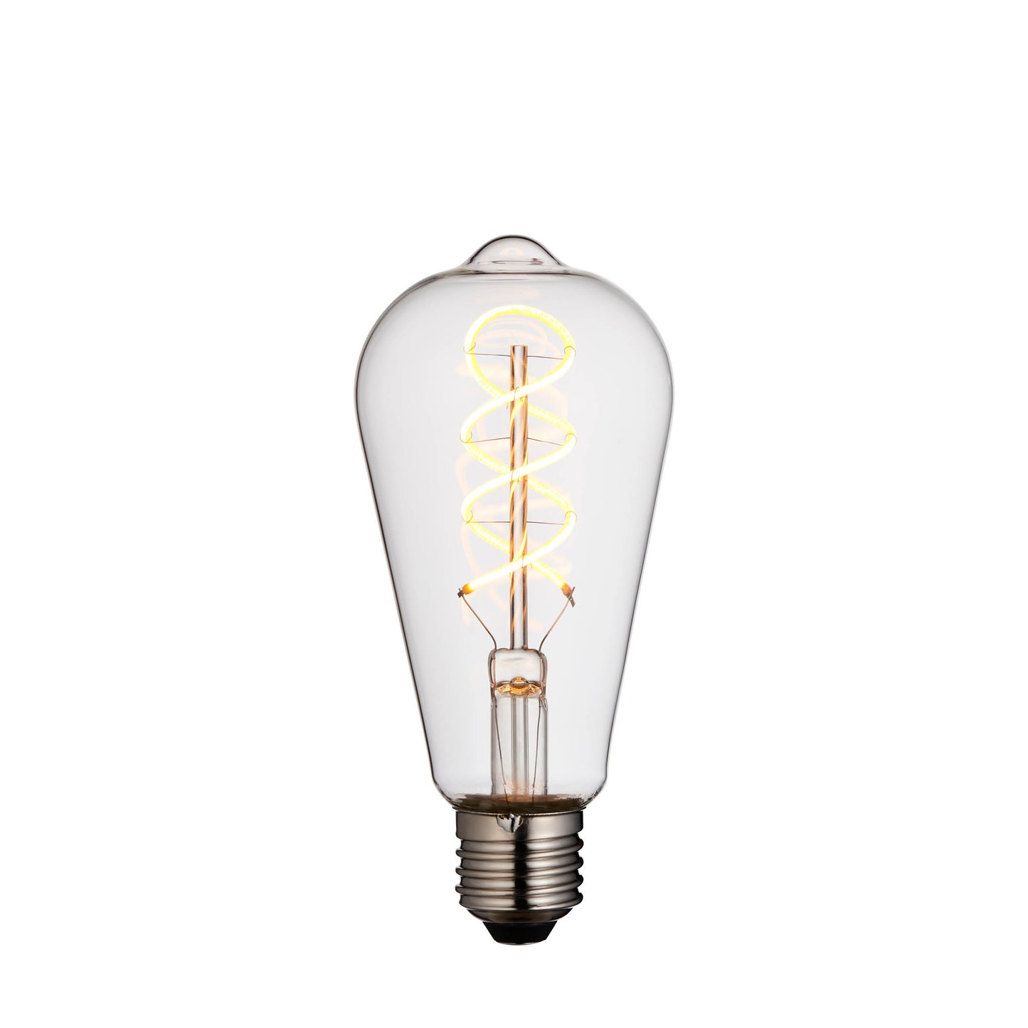 Twist E27 LED Pear 4W LED Warm White – Clear