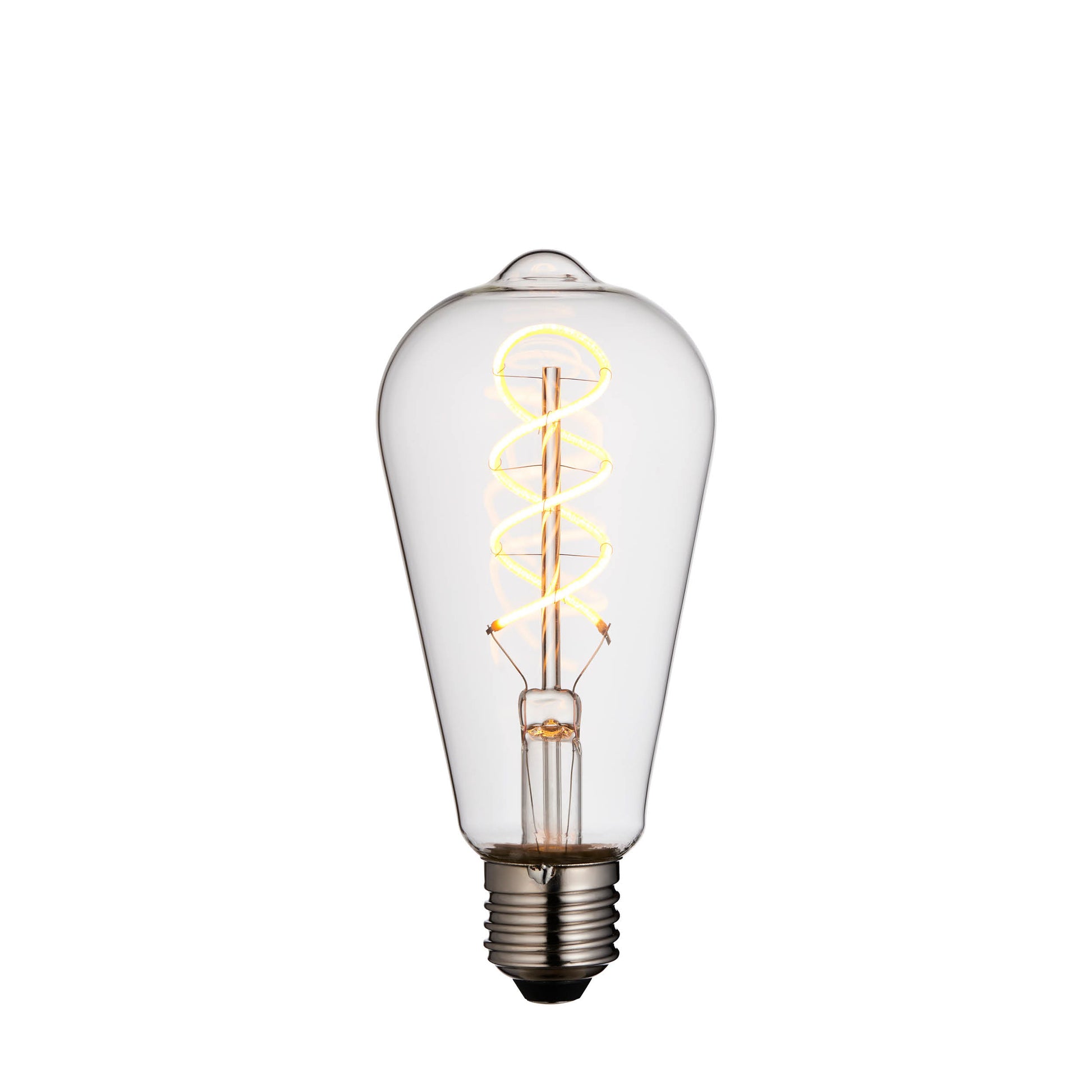 Twist E27 LED Pear 4W LED Warm White – Clear