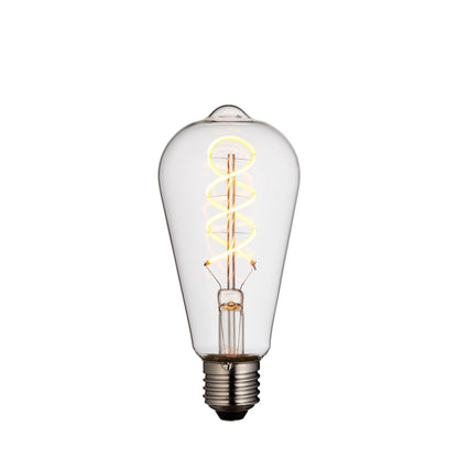 Twist E27 LED Pear 4W LED Warm White – Clear