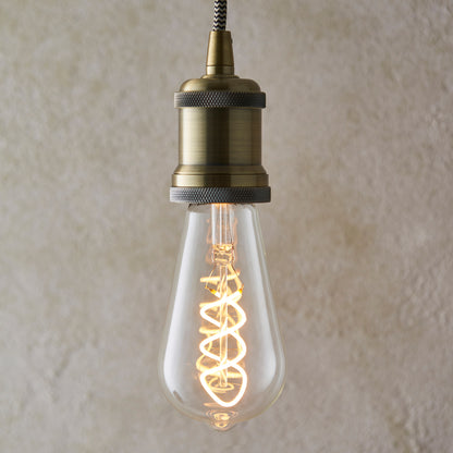 Twist E27 LED Pear 4W LED Warm White – Clear