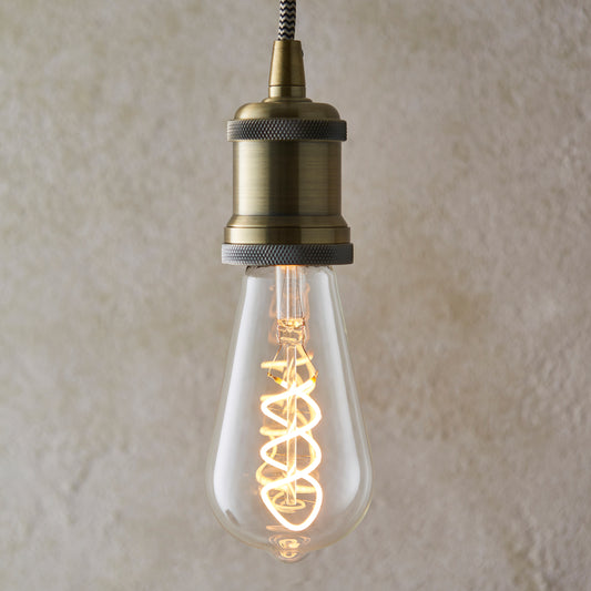 Twist E27 LED Pear 4W LED Warm White – Clear