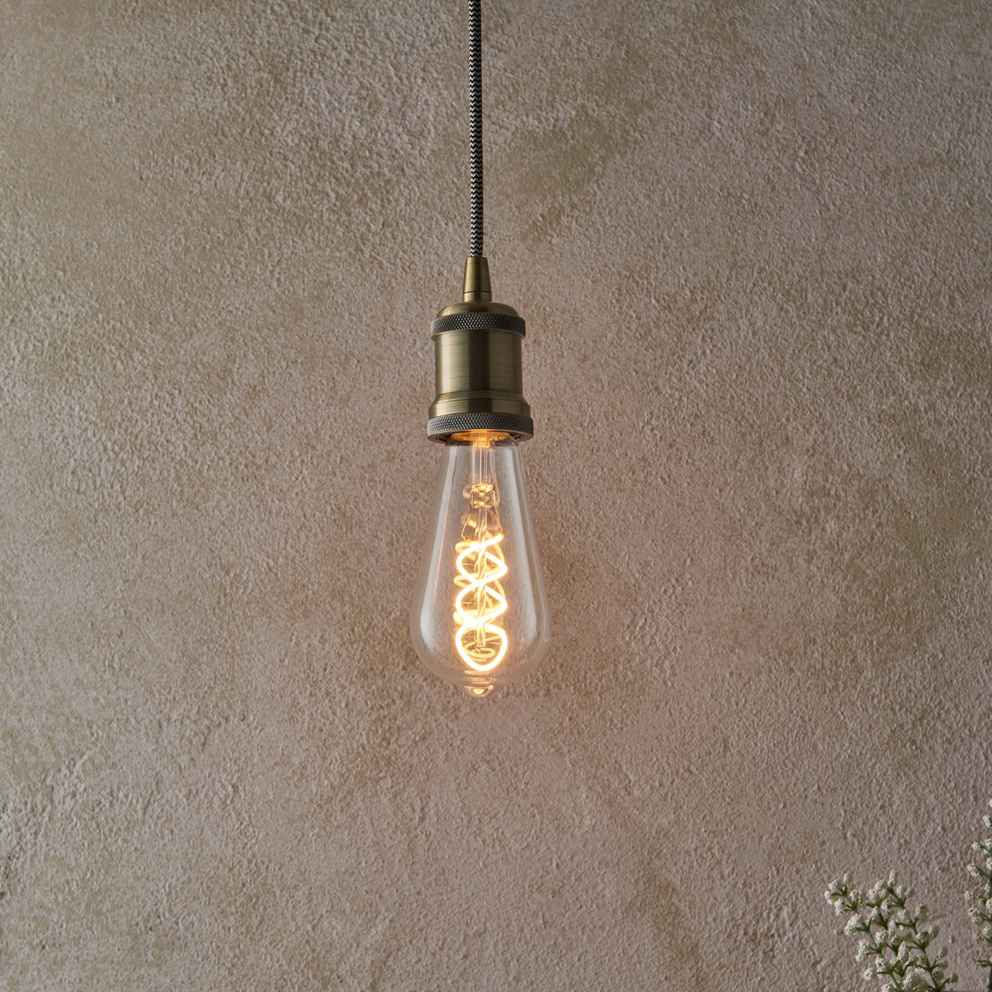 Twist E27 LED Pear 4W LED Warm White – Clear
