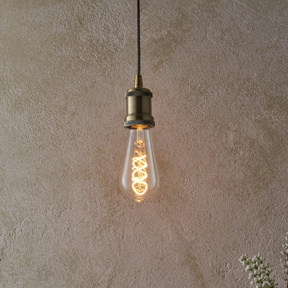 Twist E27 LED Pear 4W LED Warm White – Clear