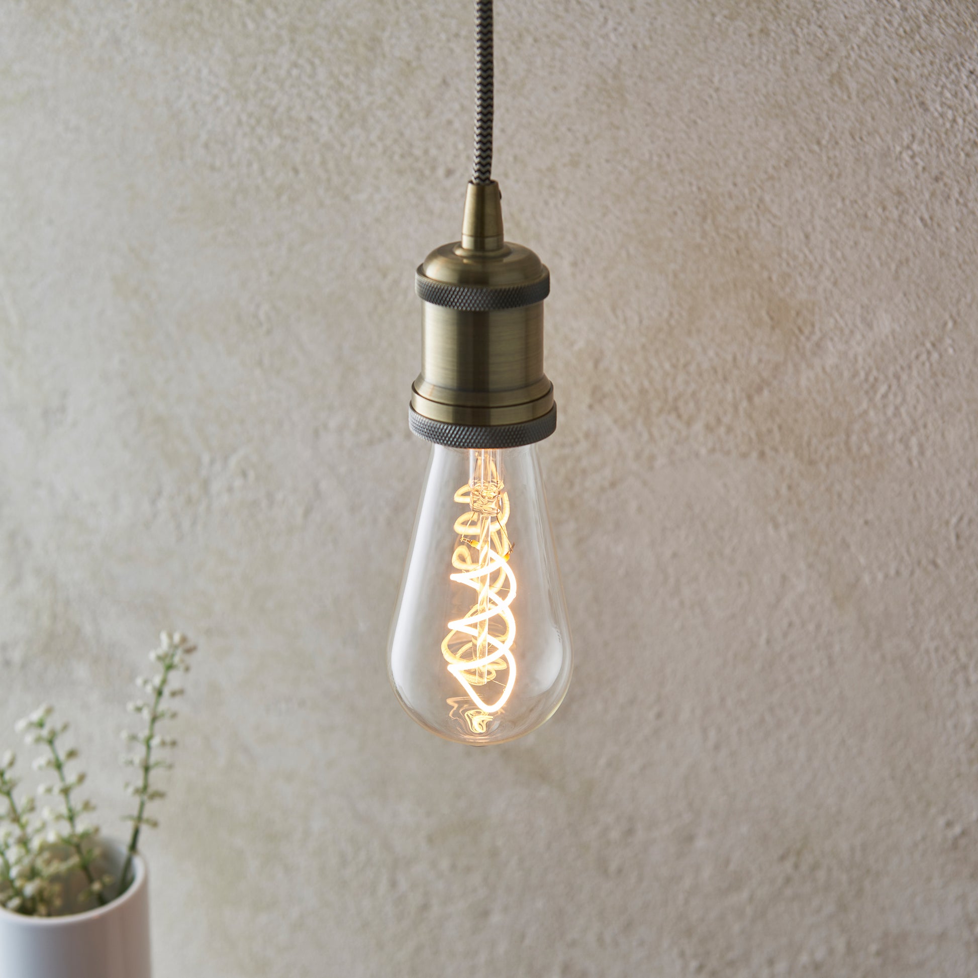 Twist E27 LED Pear 4W LED Warm White – Clear