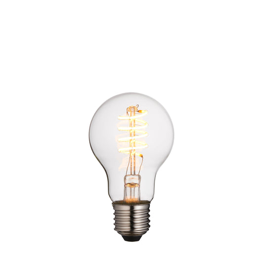 Spiral E27 GLS 4W LED Warm White – Clear