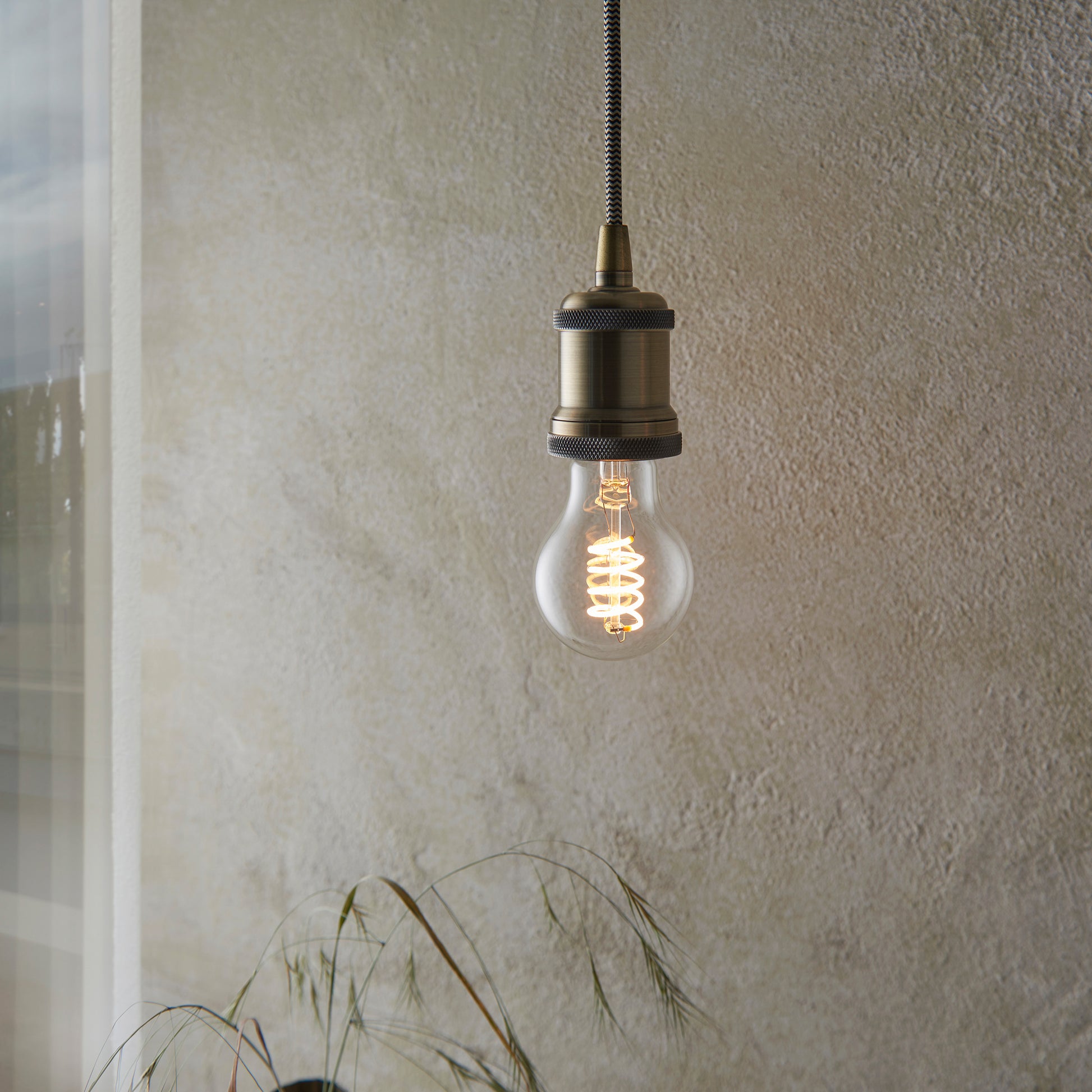 Spiral E27 GLS 4W LED Warm White – Clear