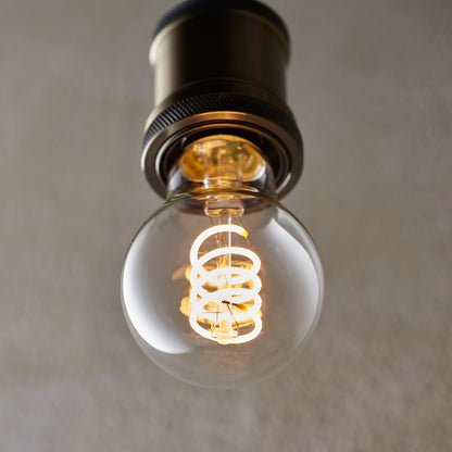 Spiral E27 GLS 4W LED Warm White – Clear