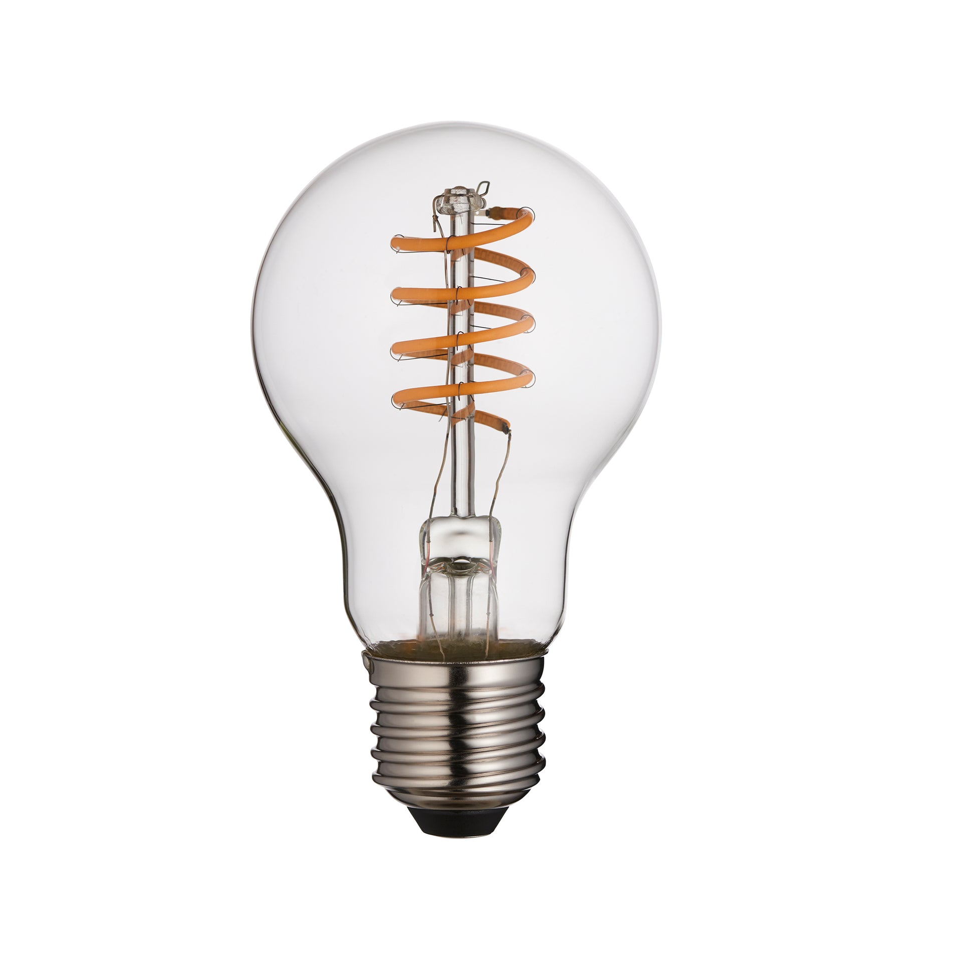 Spiral E27 GLS 4W LED Warm White – Clear