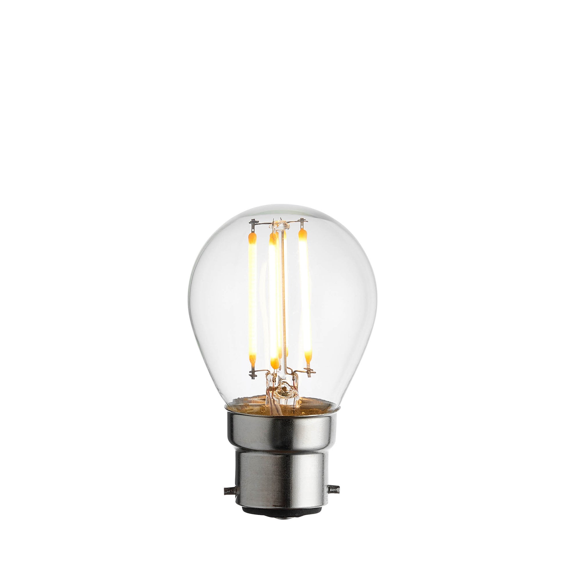 B22 LED Filament Golf Clear Glass – Clear