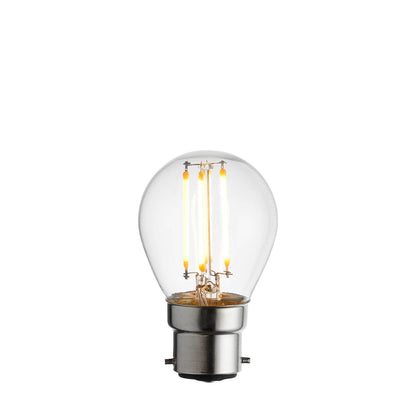B22 LED Filament Golf Clear Glass – Clear