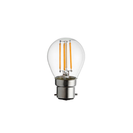 B22 LED Filament Golf Clear Glass – Clear