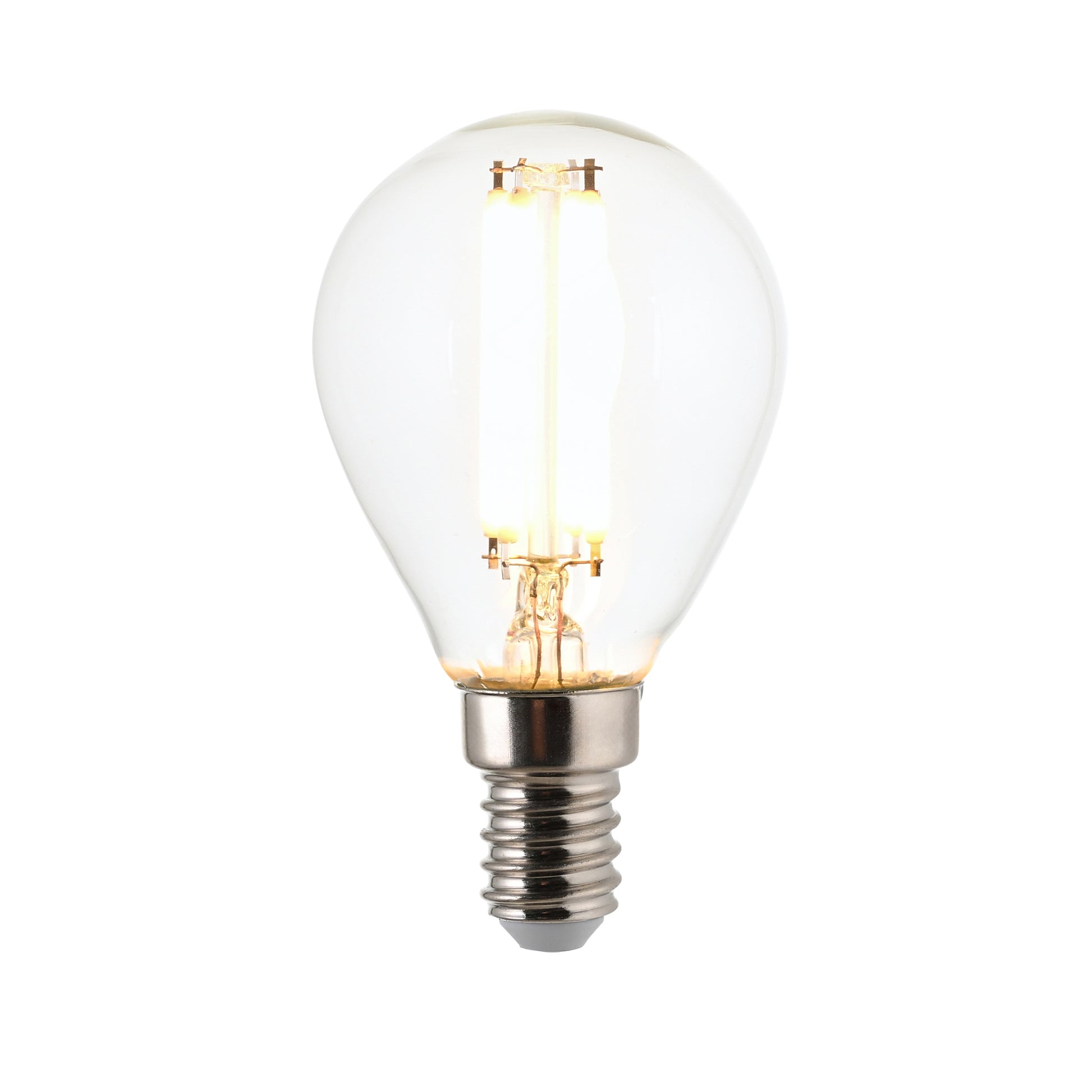 White Filament E14 LED Golf Warm White – Clear