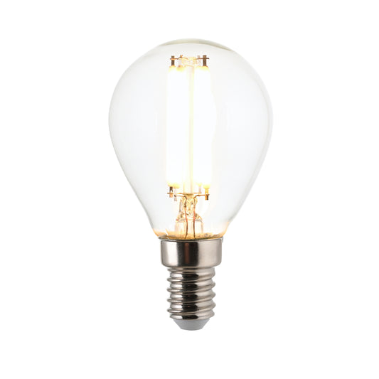 White Filament E14 LED Golf Warm White – Clear