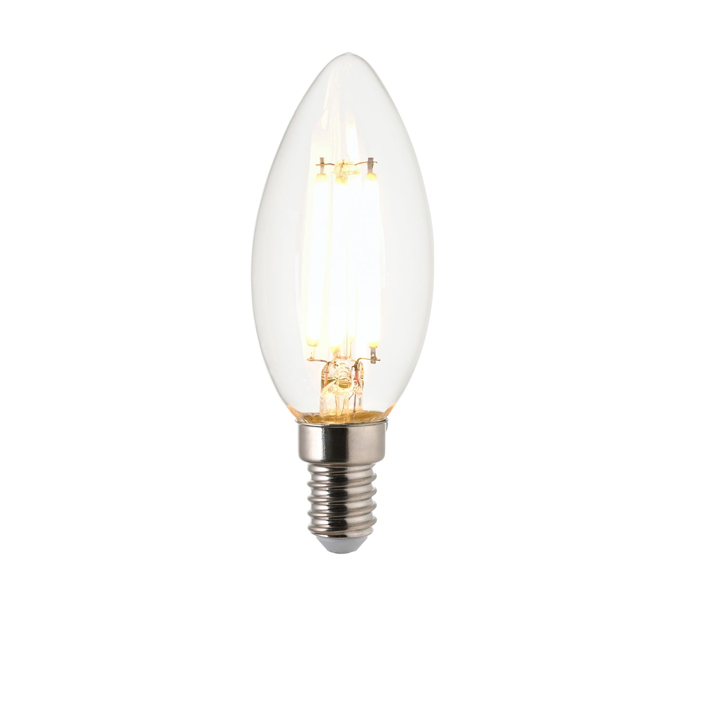 White Filament E14 LED Candle Warm White – Clear