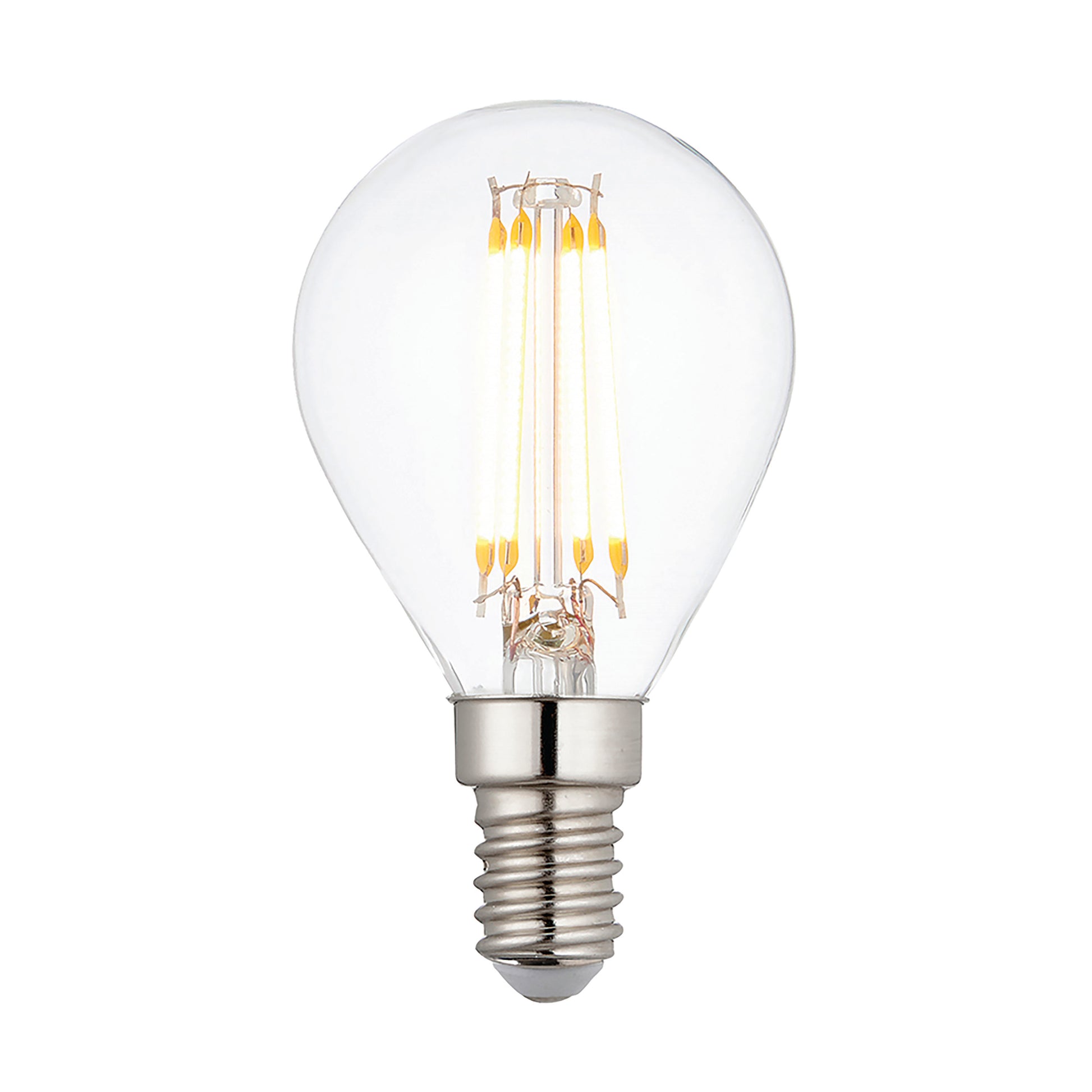 Ultra Efficient E14 LED Filament Golf Warm White – Clear