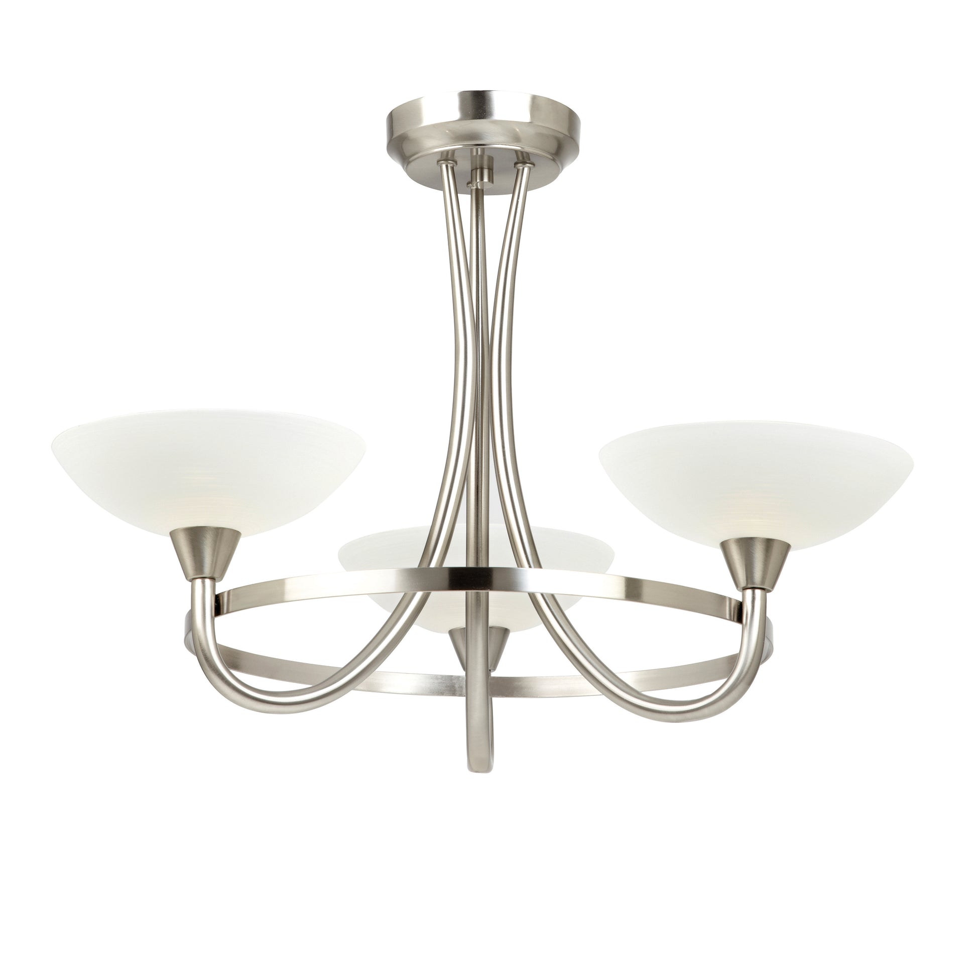 Cagney 3 Ceiling Lamp Satin Chrome – Chrome