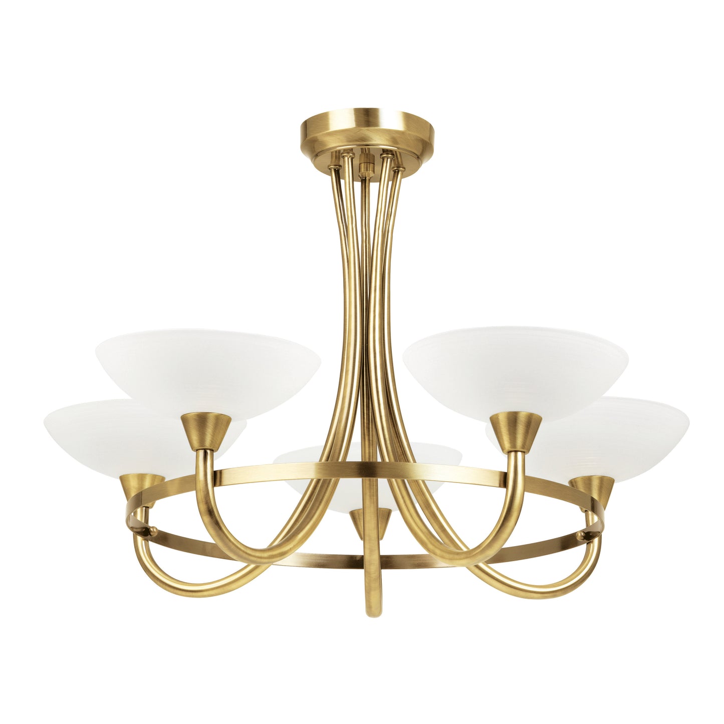 Cagney 5 Ceiling Lamp Antique Brass – Brass