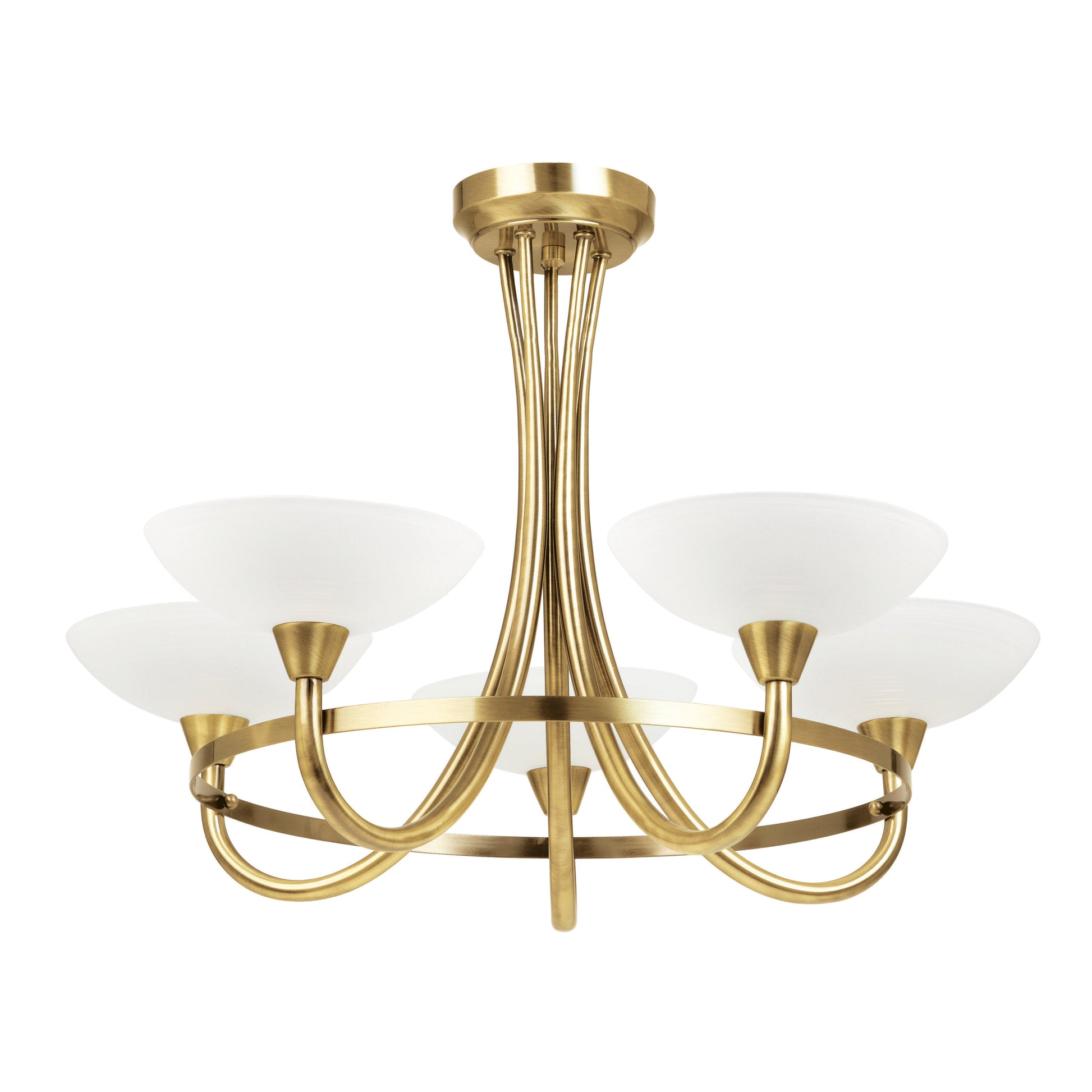 Cagney 5 Ceiling Lamp Antique Brass – Brass